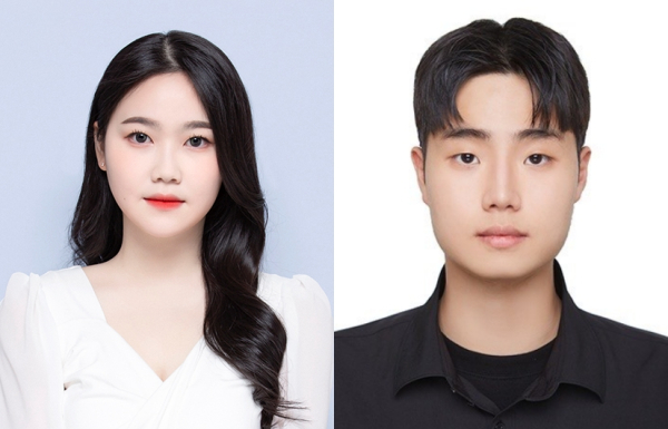 2025년 한국재료학회 추계학술대회에서 우수 발표 논문상을 수상한 한국기술교육대학교 에너지신소재화학공학부 에너지신소재공학전공 이은솔 석사과정생(좌), 송백(우) 학생