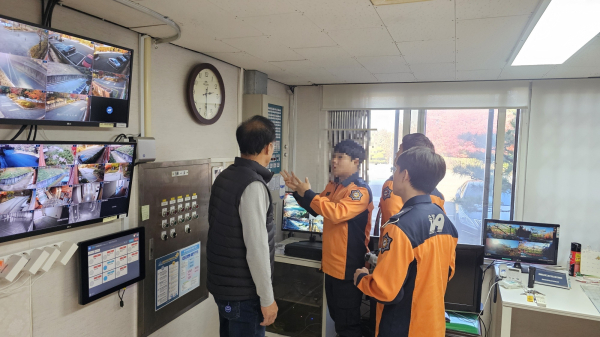 대전교육청, 소방시설 유지관리 실태 합동점검 진행 모습