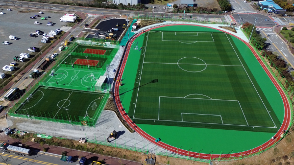 서산테크노밸리 야외체육시설 전경