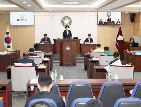 제316회 제2차 정례회 제2차 본회의 개최 모습