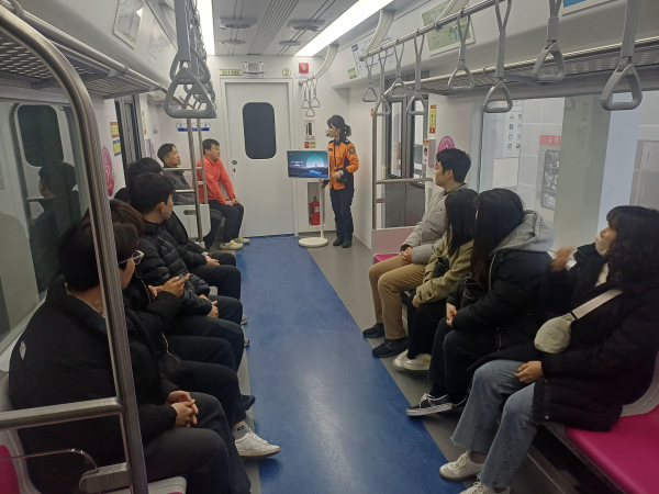 2025 직장민방위 대원 안전체험교육 진행 모습