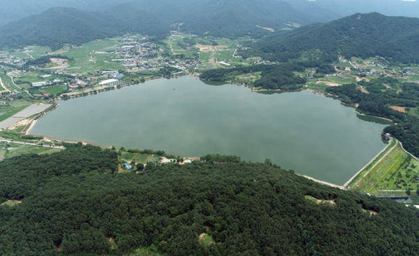 계룡저수지 전경