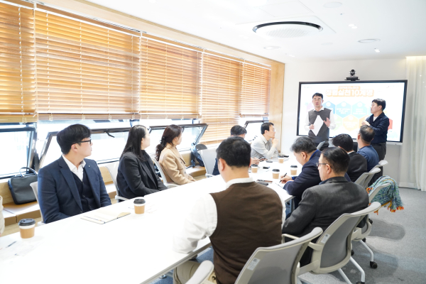 9일 오후 대전테크노파크 D-Station에서 열린 싱가포르 Innovate 360과 대전 투자사 협력 간담회가 진행 모습
