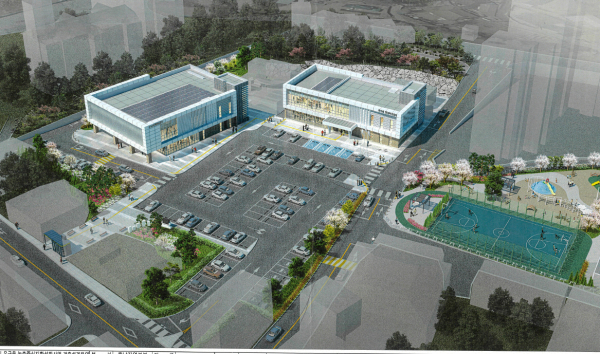 유구읍 원스톱 문화복합타운 조감도