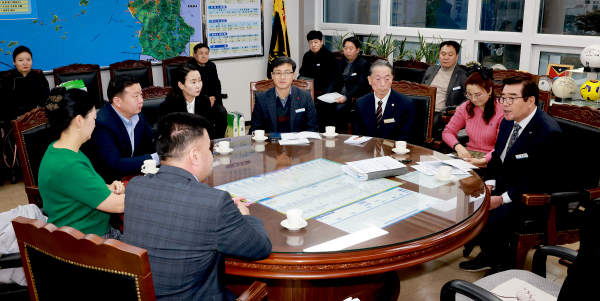 몽골 투브아이막 대표단 방문 기념사진
