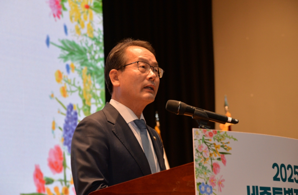 축사하는 강준현 의원