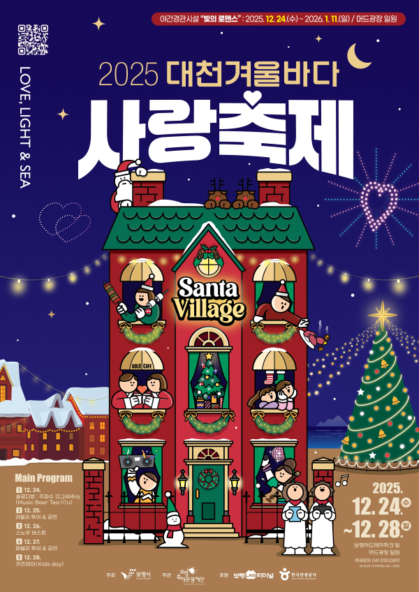 대천겨울바다사랑축제 포스터