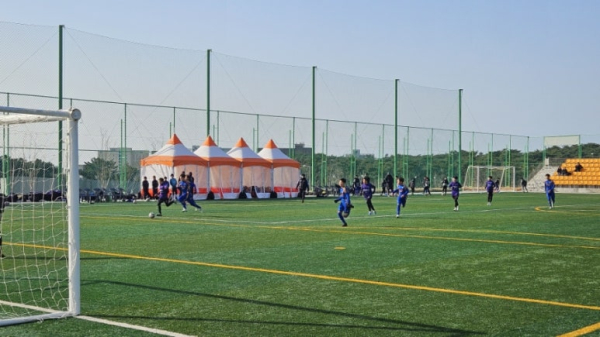 프로축구 산하 유소년팀 동계 전지훈련 사진