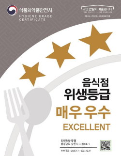 위생등급지정판