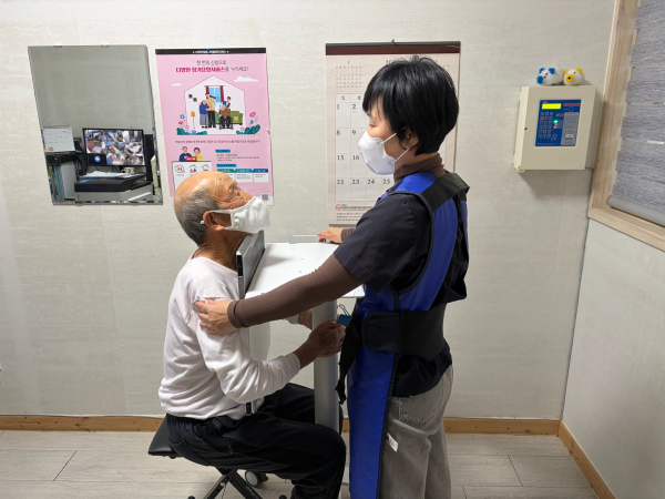 찾아가는 결핵 검진 현장 모습