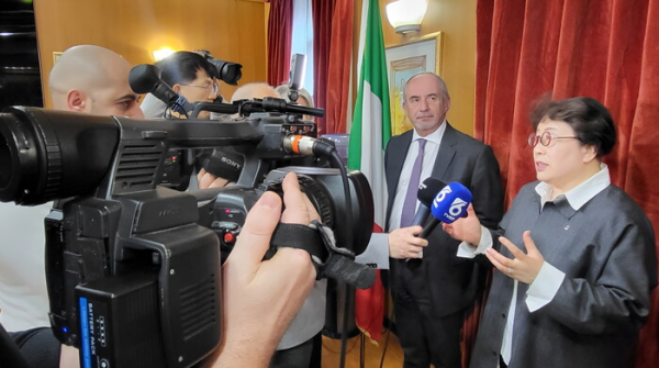 단눈치오 키에티_페스카파대학 국제교류 현지언론인터뷰 모습