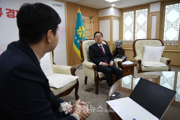 이장우 대전시장 인터뷰 모습