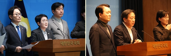 더불어민주당 충남대전통합 및 충청발전특별위원회, 국민의힘 성일종·강승규 의원(사진 = 박정현·강승규 의원 SNS 갈무리)