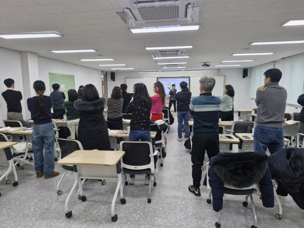 ‘문화예술로 여는 힐링 공감(1기)’ 교육 모습