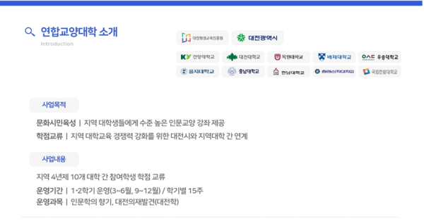 2026년 연합교양대학 안내문