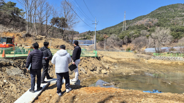 해빙기 민관합동점검 현장 (다산저수지)