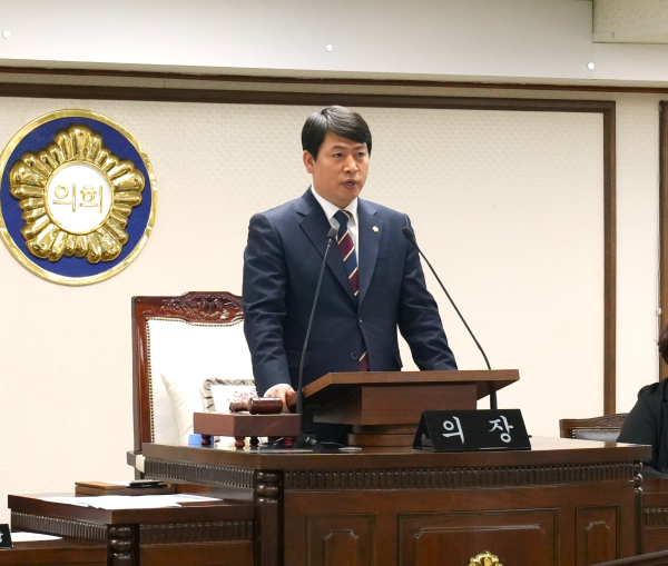 대전중구의회 제272회 임시회 폐회식 (오은규 의장 모습)