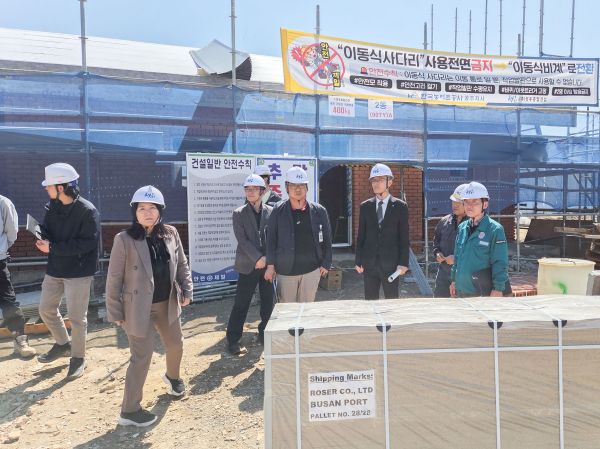 송무경 공주시장 권한대행, 주요 현안사업장 현장점검 진행 모습