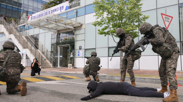 '2026년 충무훈련 드론 테러 대응 실제훈련’ 진행 모습